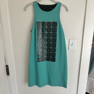 Tibi - Leather/Cotton Dress